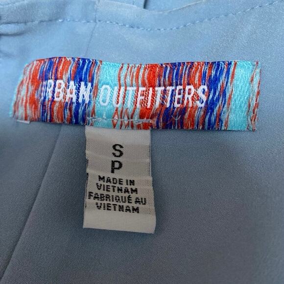 Urban Outfitters Blue Sleeveless Corset Bustier Lace Up Cami Tank Crop Top Sz S - Picture 3 of 4